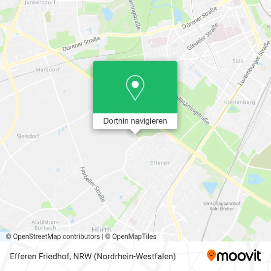 Efferen Friedhof Karte