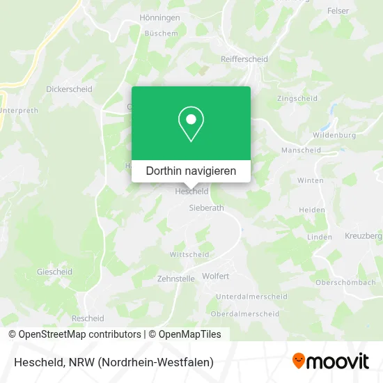 Hescheld Karte
