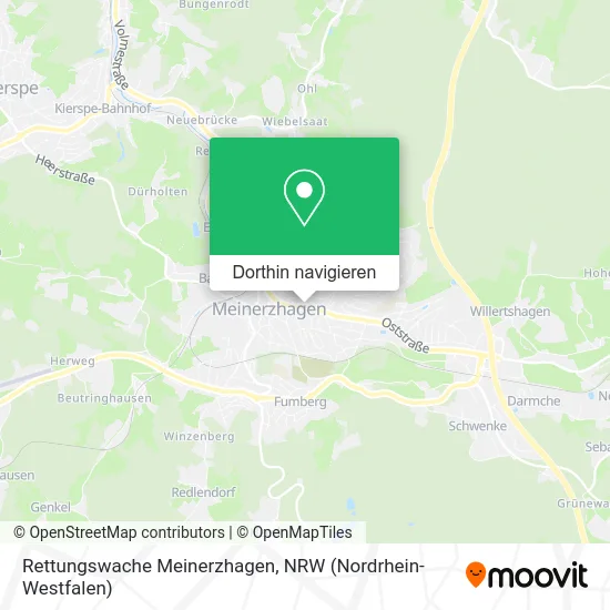 Rettungswache Meinerzhagen Karte