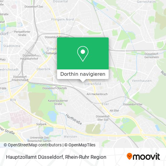 Hauptzollamt Düsseldorf Karte