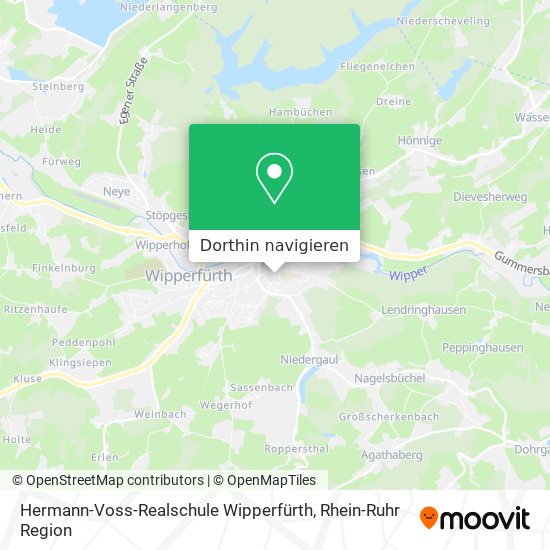 Hermann-Voss-Realschule Wipperfürth Karte