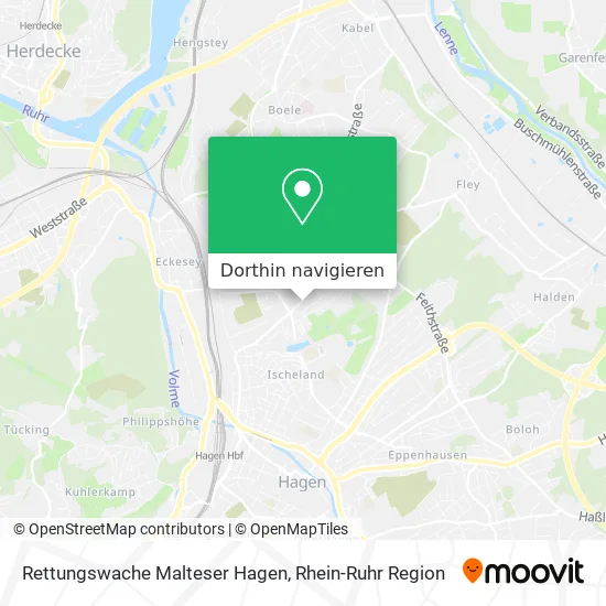 Rettungswache Malteser Hagen Karte