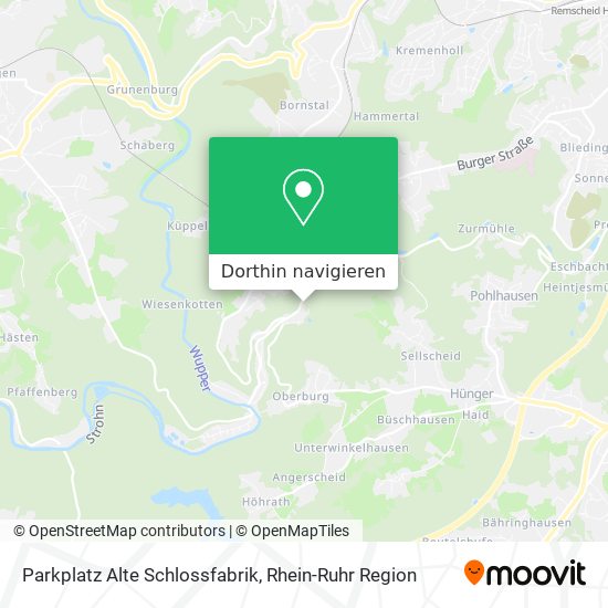 Parkplatz Alte Schlossfabrik Karte