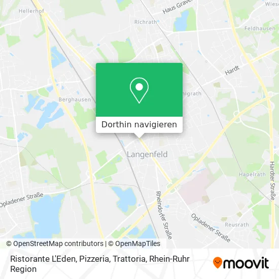 Ristorante L'Eden, Pizzeria, Trattoria Karte