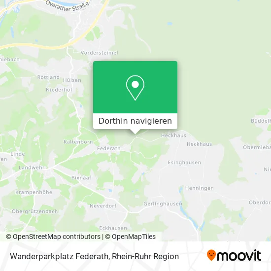 Wanderparkplatz Federath Karte