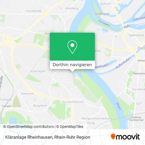 Kläranlage Rheinhausen Karte