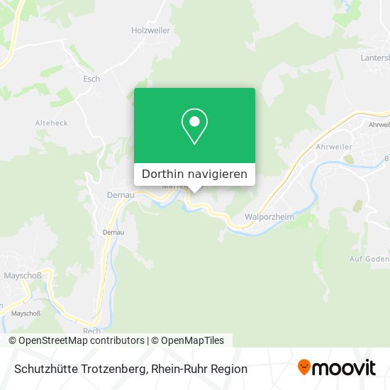 Schutzhütte Trotzenberg Karte