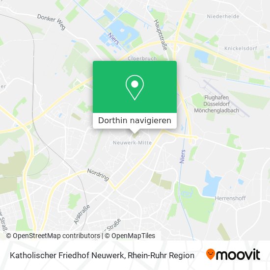 Katholischer Friedhof Neuwerk Karte