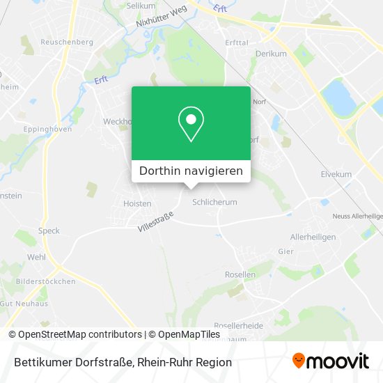 Bettikumer Dorfstraße Karte