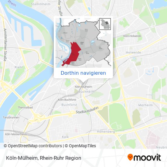 Köln-Mülheim Karte