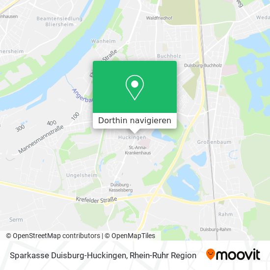 Sparkasse Duisburg-Huckingen Karte