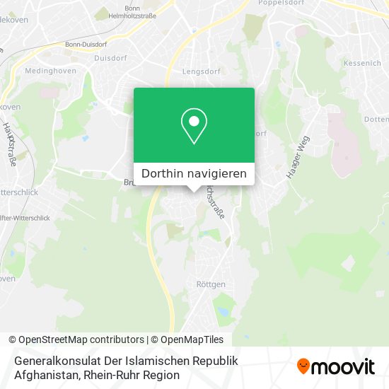 Generalkonsulat Der Islamischen Republik Afghanistan Karte