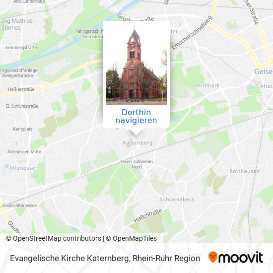 Evangelische Kirche Katernberg Karte