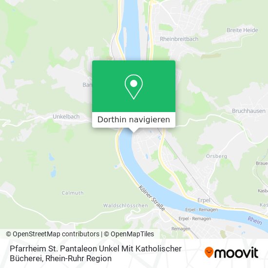 Pfarrheim St. Pantaleon Unkel Mit Katholischer Bücherei Karte