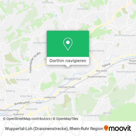 Wuppertal-Loh (Draisinenstrecke) Karte