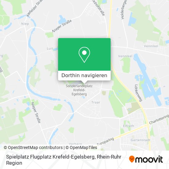 Spielplatz Flugplatz Krefeld-Egelsberg Karte