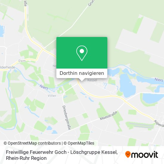 Freiwillige Feuerwehr Goch - Löschgruppe Kessel Karte