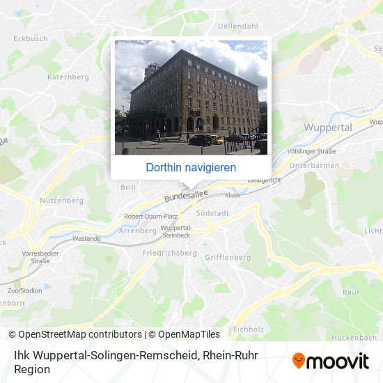 Ihk Wuppertal-Solingen-Remscheid Karte