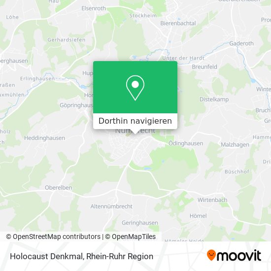 Holocaust Denkmal Karte