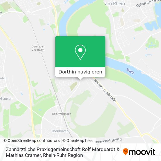 Zahnärztliche Praxisgemeinschaft Rolf Marquardt & Mathias Cramer Karte