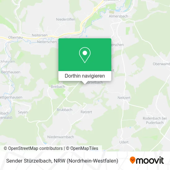 Sender Stürzelbach Karte