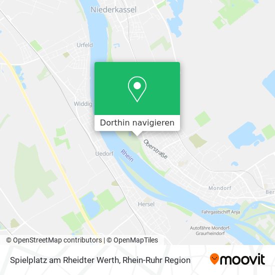 Spielplatz am Rheidter Werth Karte