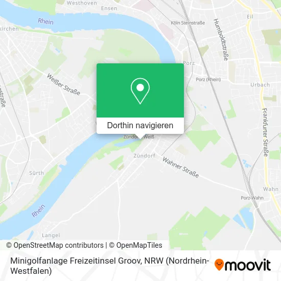 Minigolfanlage Freizeitinsel Groov Karte