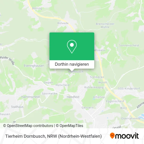 Tierheim Dornbusch Karte