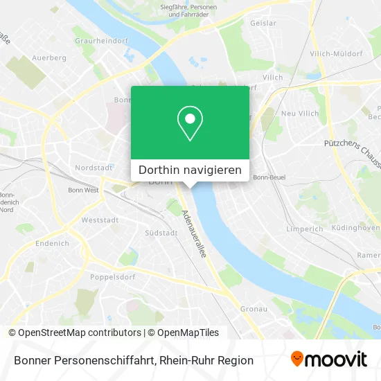 Bonner Personenschiffahrt Karte
