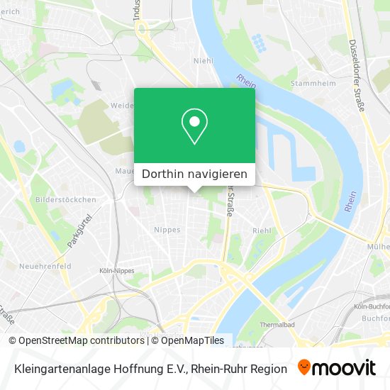 Kleingartenanlage Hoffnung E.V. Karte