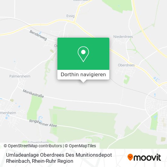 Umladeanlage Oberdrees Des Munitionsdepot Rheinbach Karte