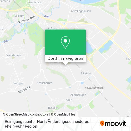 Reinigungscenter Norf /Änderungsschneiderei Karte