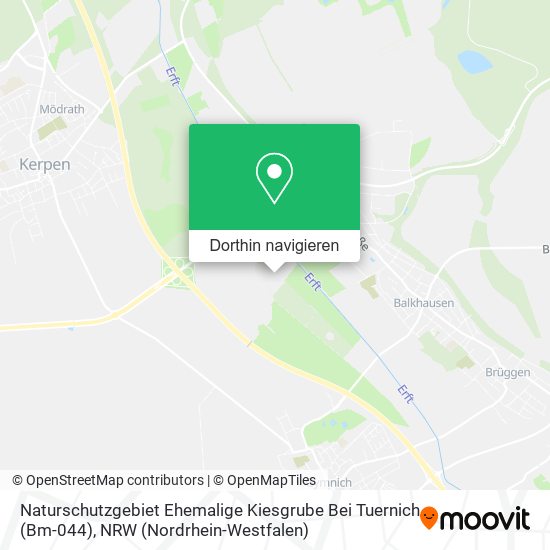 Naturschutzgebiet Ehemalige Kiesgrube Bei Tuernich (Bm-044) Karte