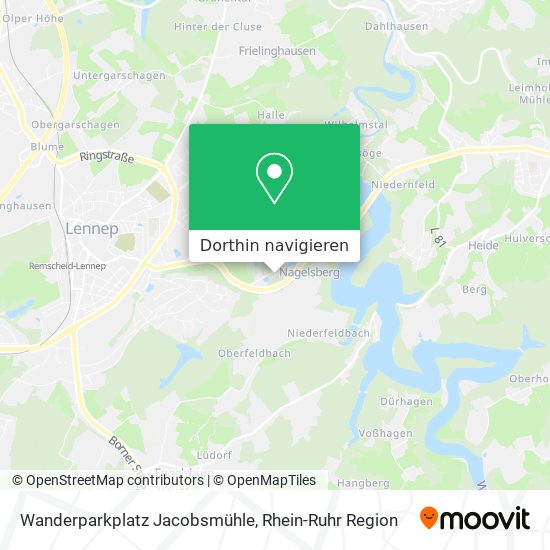 Wanderparkplatz Jacobsmühle Karte