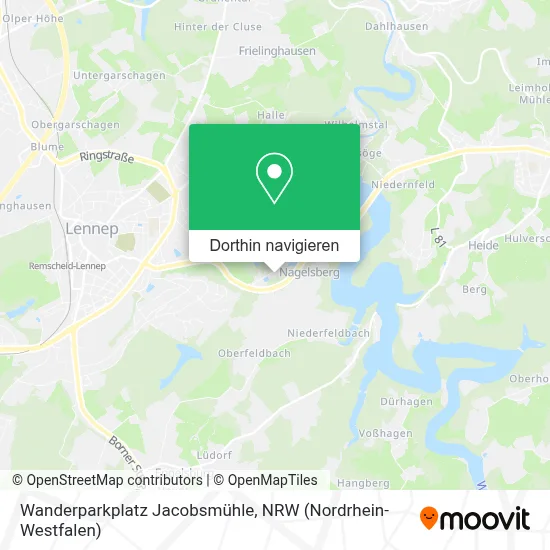 Wanderparkplatz Jacobsmühle Karte