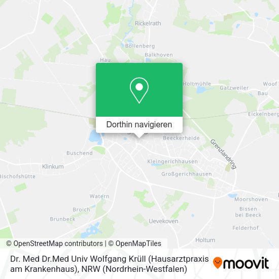 Dr. Med Dr.Med Univ Wolfgang Krüll (Hausarztpraxis am Krankenhaus) Karte