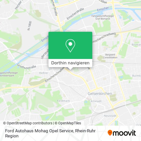 Ford Autohaus Mohag Opel Service Karte