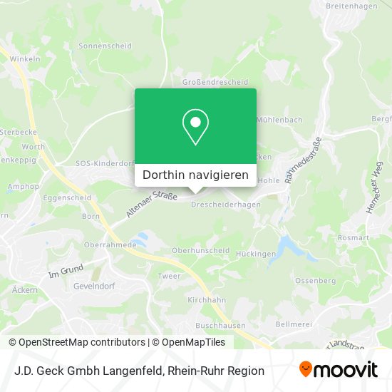 J.D. Geck Gmbh Langenfeld Karte