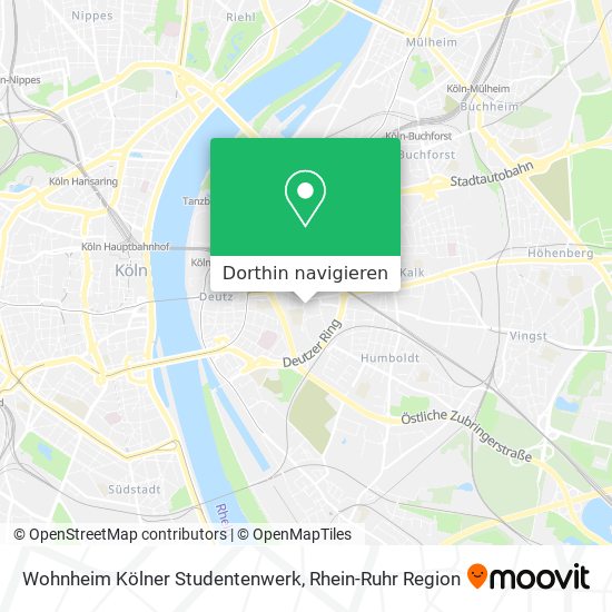Wohnheim Kölner Studentenwerk Karte