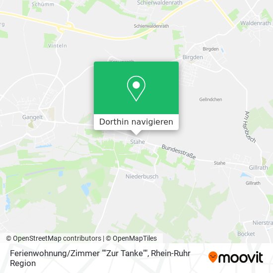 Ferienwohnung / Zimmer ""Zur Tanke"" Karte