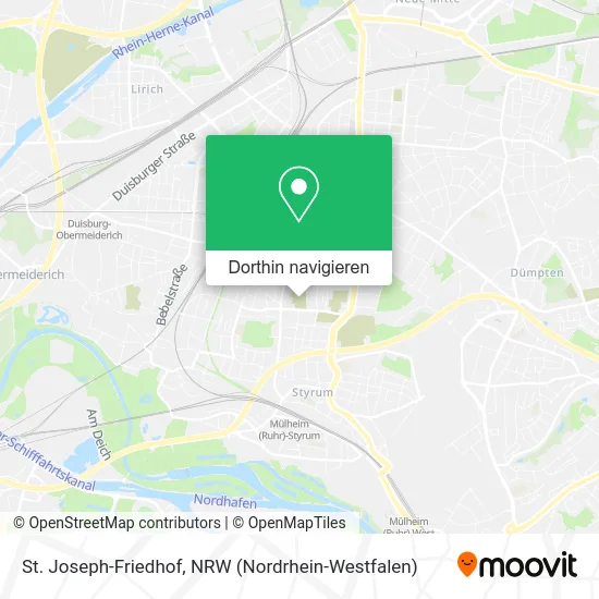 St. Joseph-Friedhof Karte