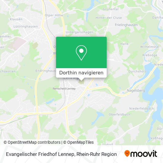 Evangelischer Friedhof Lennep Karte