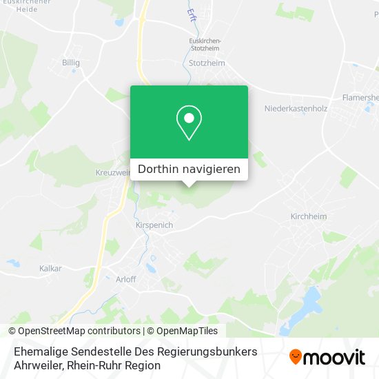 Ehemalige Sendestelle Des Regierungsbunkers Ahrweiler Karte