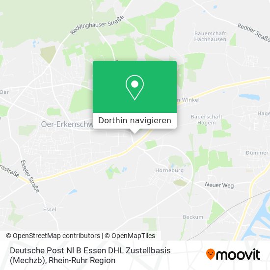 Deutsche Post Nl B Essen DHL Zustellbasis (Mechzb) Karte