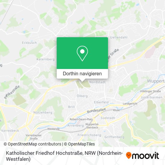 Katholischer Friedhof Hochstraße Karte