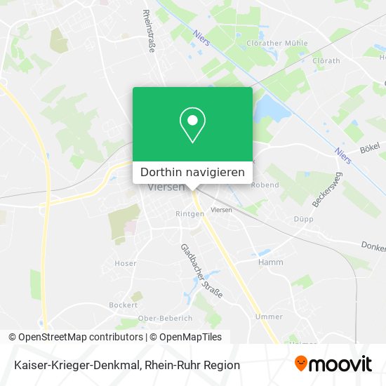 Kaiser-Krieger-Denkmal Karte