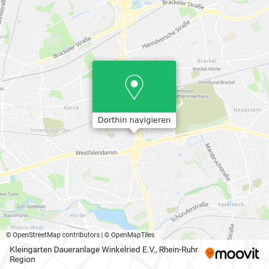 Kleingarten Daueranlage Winkelried E.V. Karte