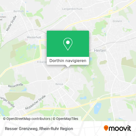 Resser Grenzweg Karte