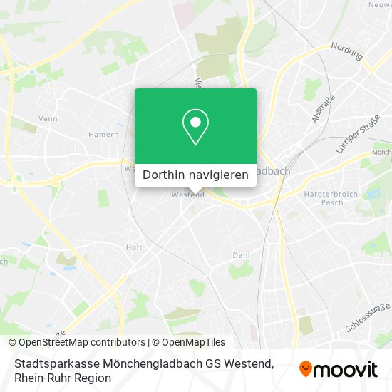 Stadtsparkasse Mönchengladbach GS Westend Karte