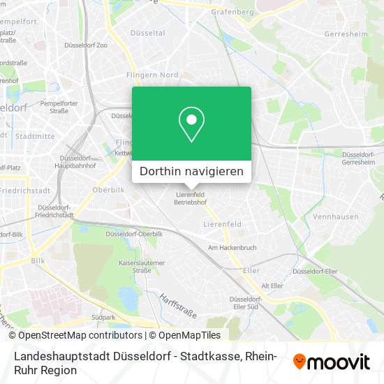 Landeshauptstadt Düsseldorf - Stadtkasse Karte